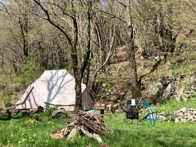 Grande Tente Tipi En Pleine Foret Burzet 外观 照片